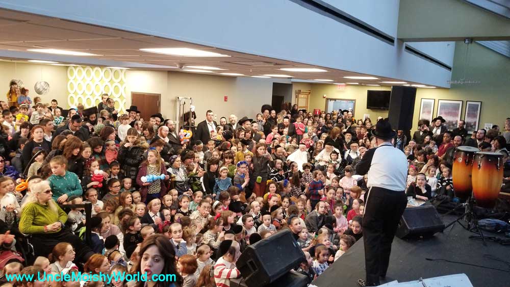 View of Audience from Uncle Moishy's Boro Park Center Succos.