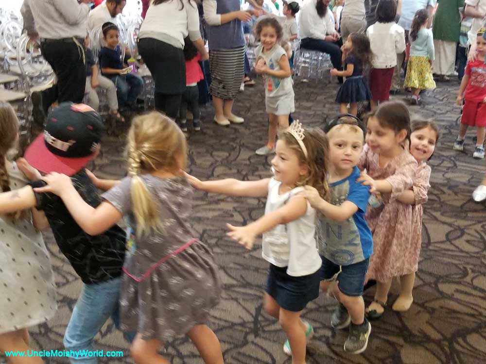 Children enjoying themselves during a short break at Uncle Moishy's "Welcome Album Tour" in Miami Florida.